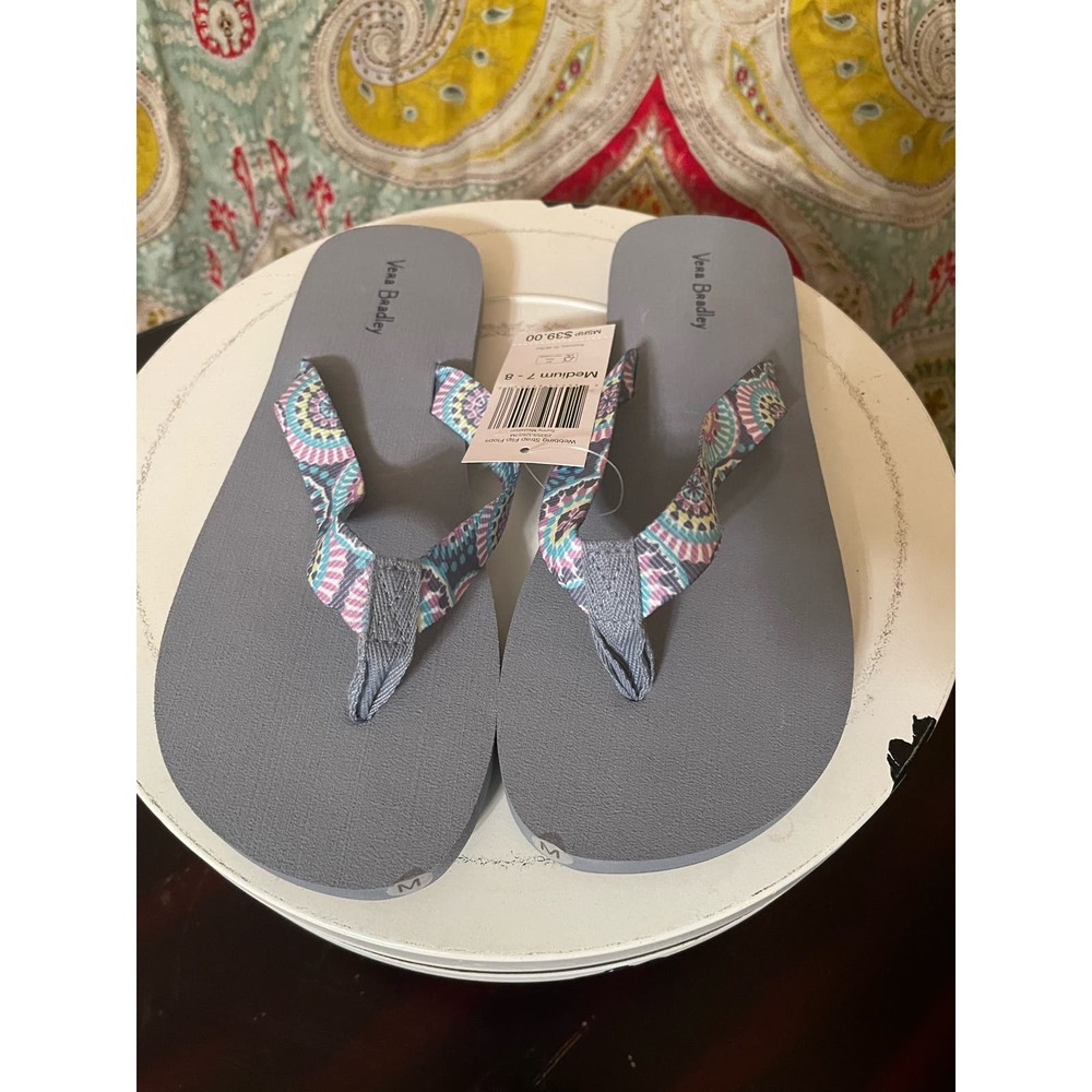 Vera Bradley Flip Flops NWT Size Medium
